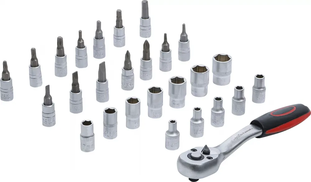 Steckschlüsselsatz, 6,3 (1/4), 27-tlg.
