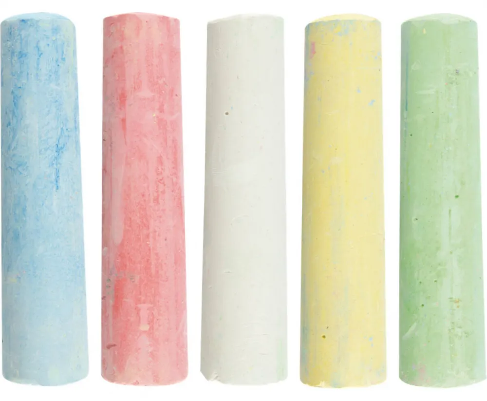 Straßenkreide 5er farbig