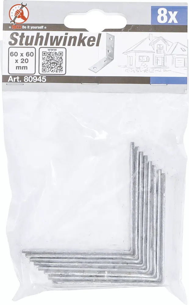 Stuhlwinkel 8tlg 60x60x20mm