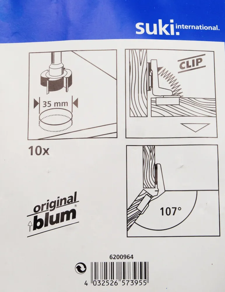 Suki Schrankscharniere 10Stk.