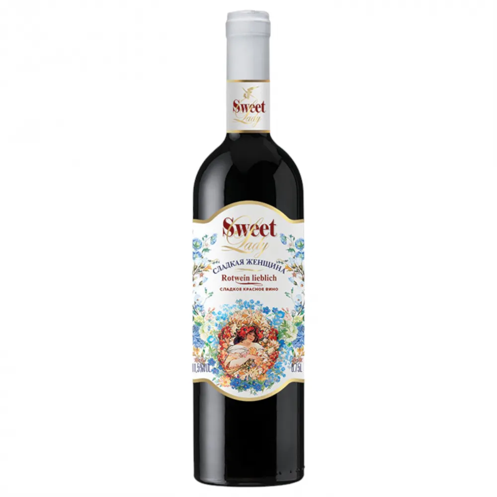 SweetLady Moldawischer Rotwein,Lieblich 11,5% vol. 750ml