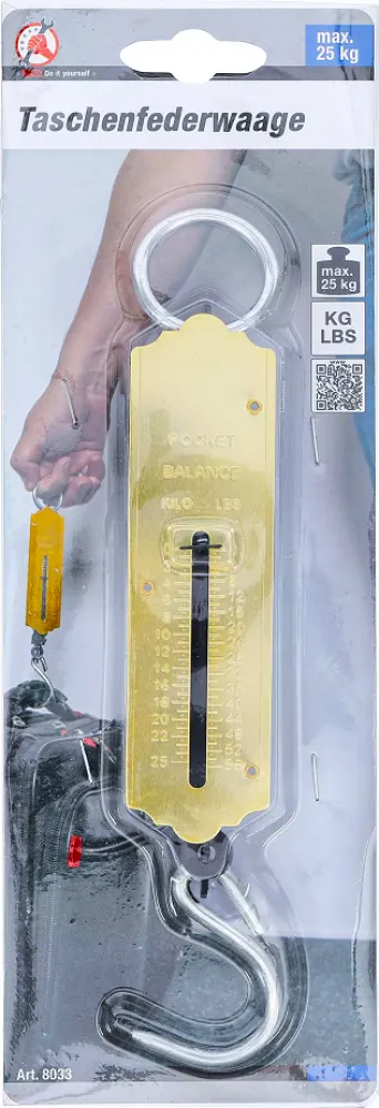 Taschenfederwaage, bis 25 kg