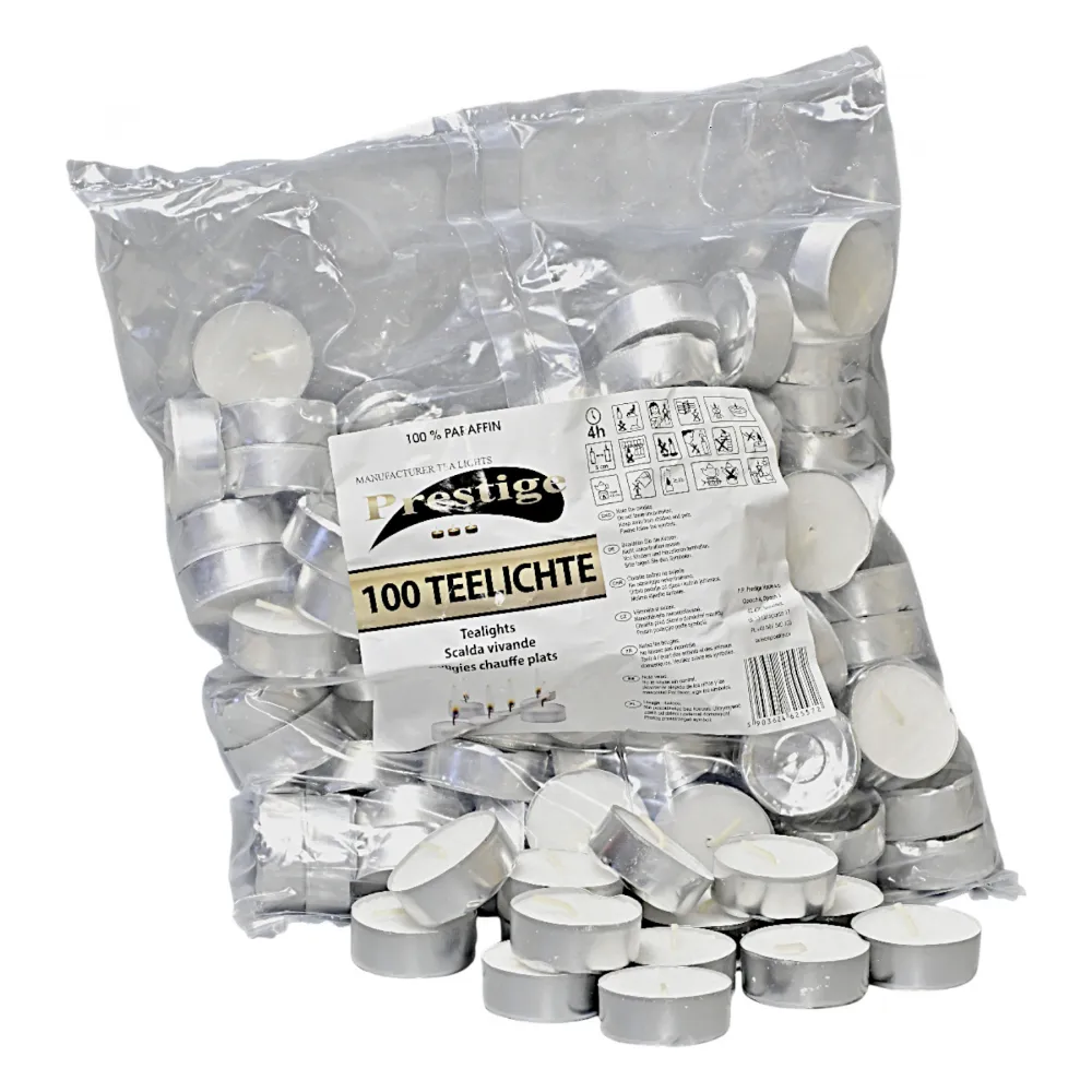 Teelichter 100er Pack 100% Parafin