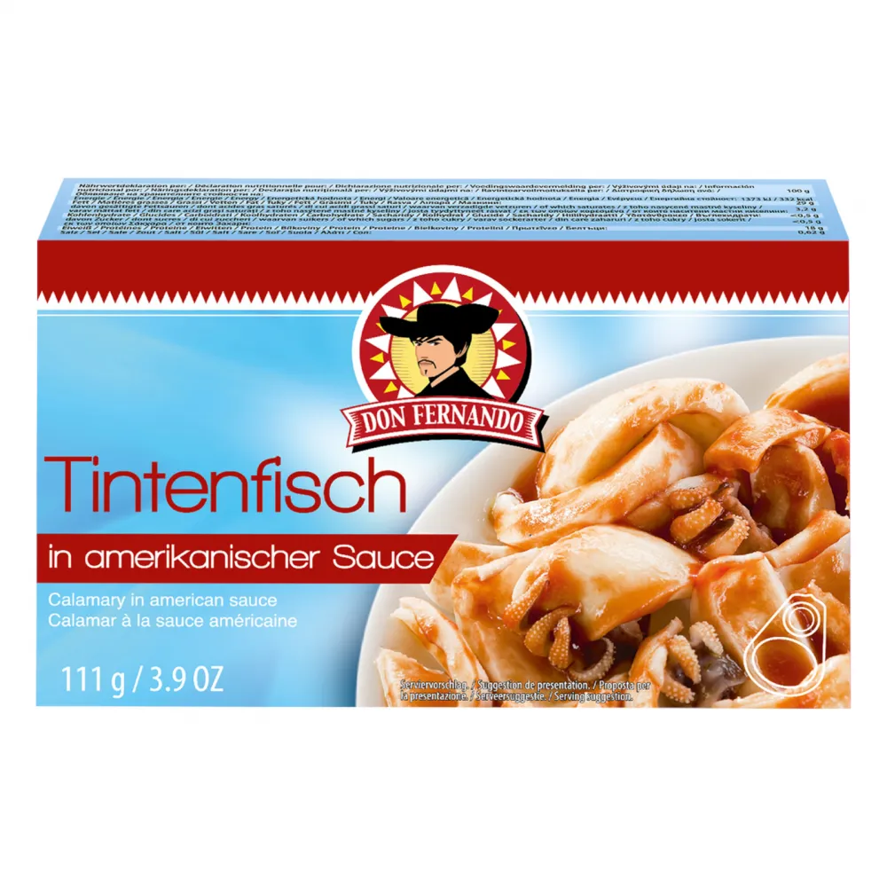 Tintenfisch in amerikanischer Sauce 111g