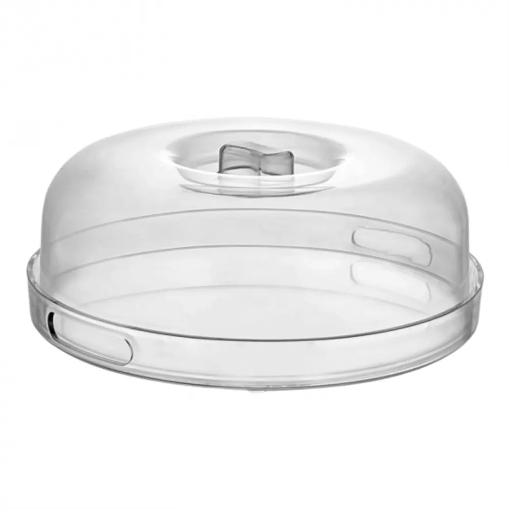 Tortenhaube und Serviertablett 2 in 1 - rund