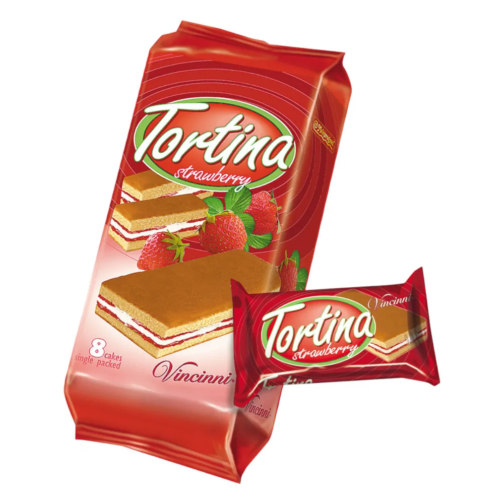 Tortina Kuchenschnitten Erdbeere 8*25g