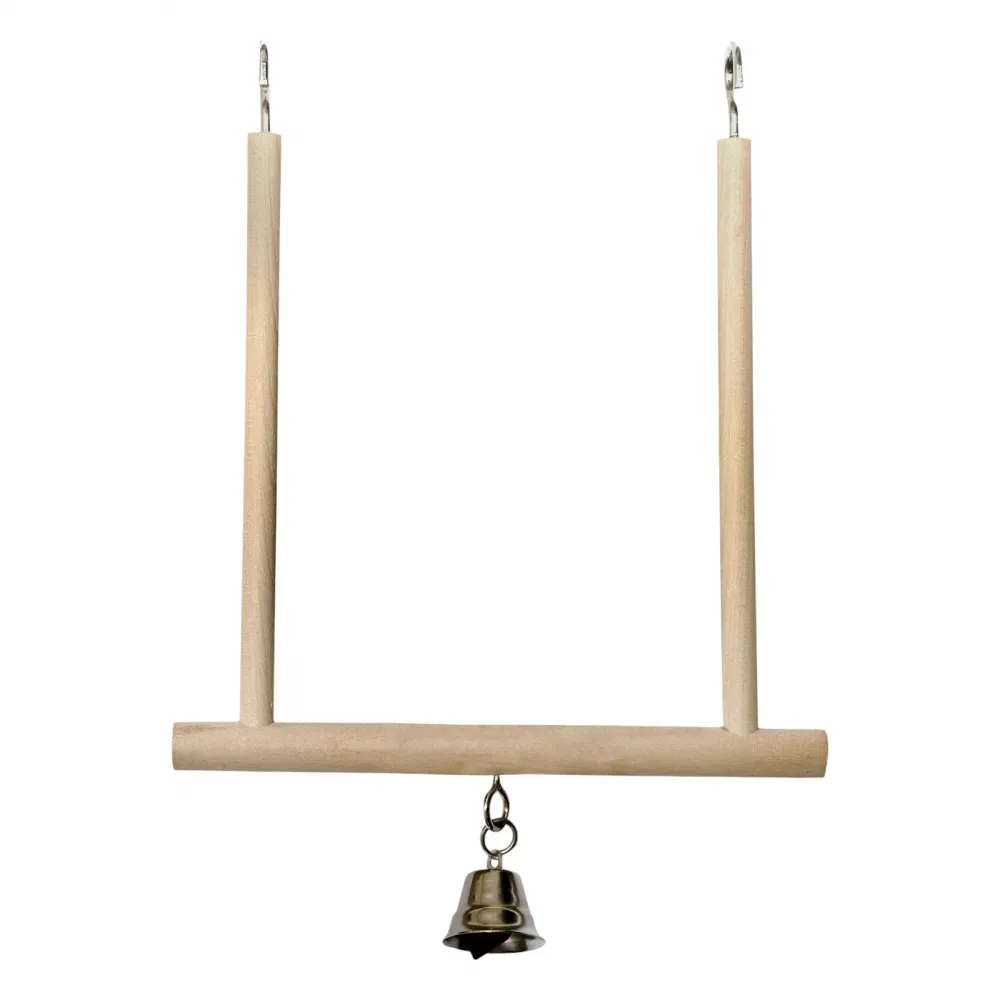 Trapezschaukel Holz mitglocke 12x13cm
