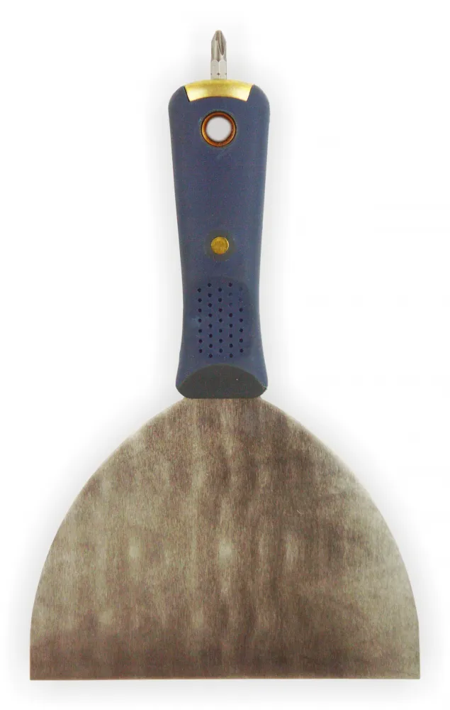 Trockenbauspachtel 150 mm mit Bit 2K Griff rostfrei