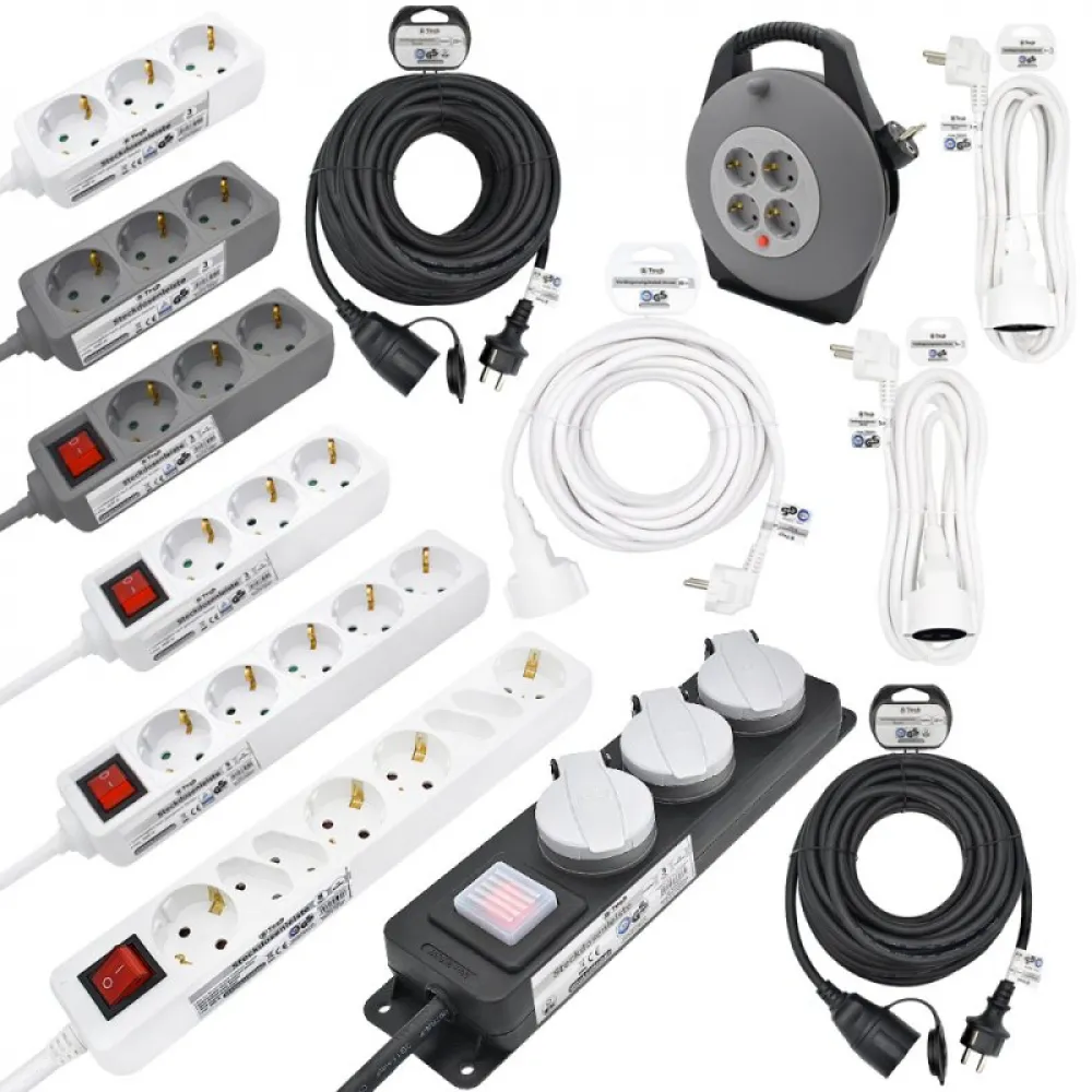 Verlängerungskabel Strom - 3m (TÜV/GS)