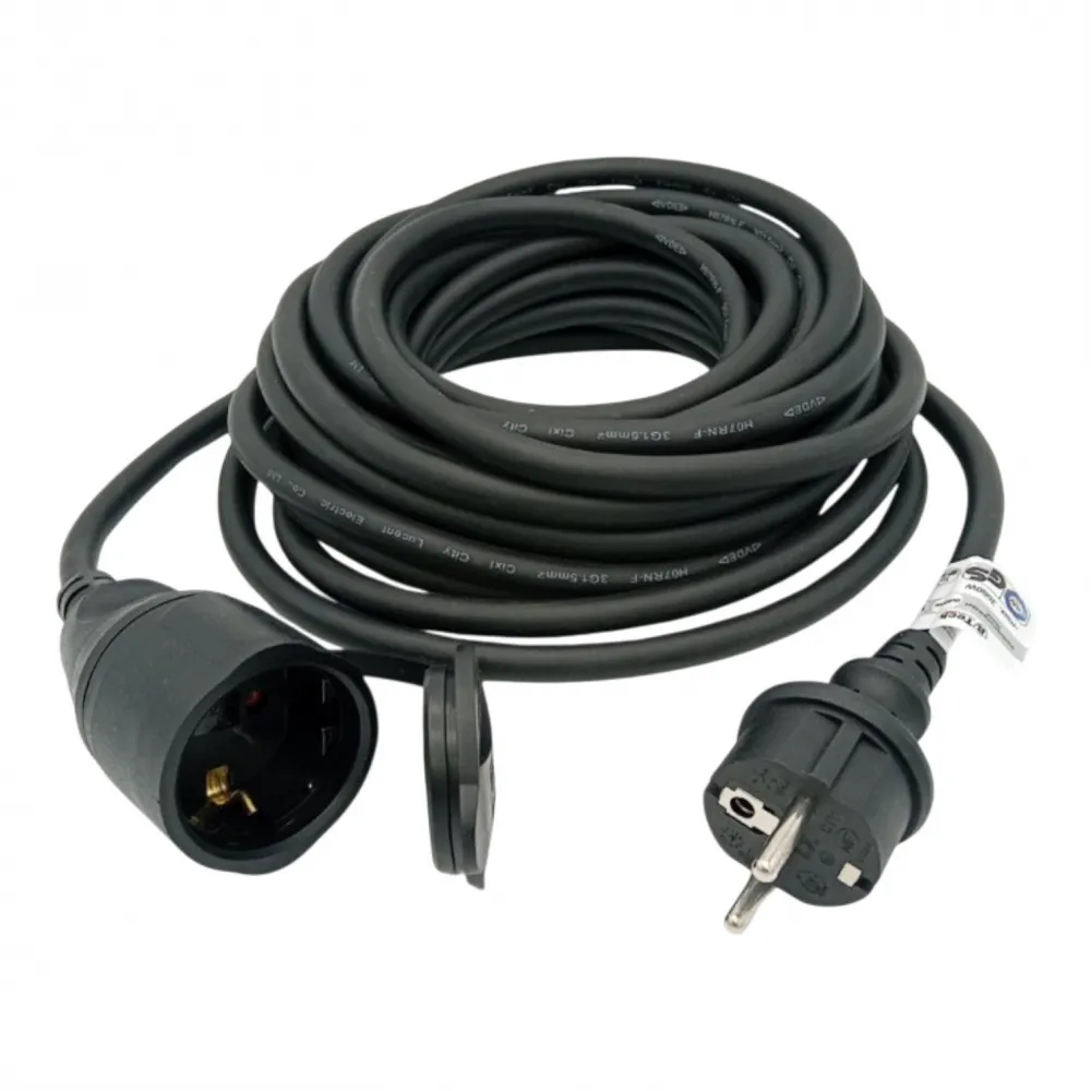 Verlängerungskabel Strom - Outdoor - 10m (TÜV/GS)