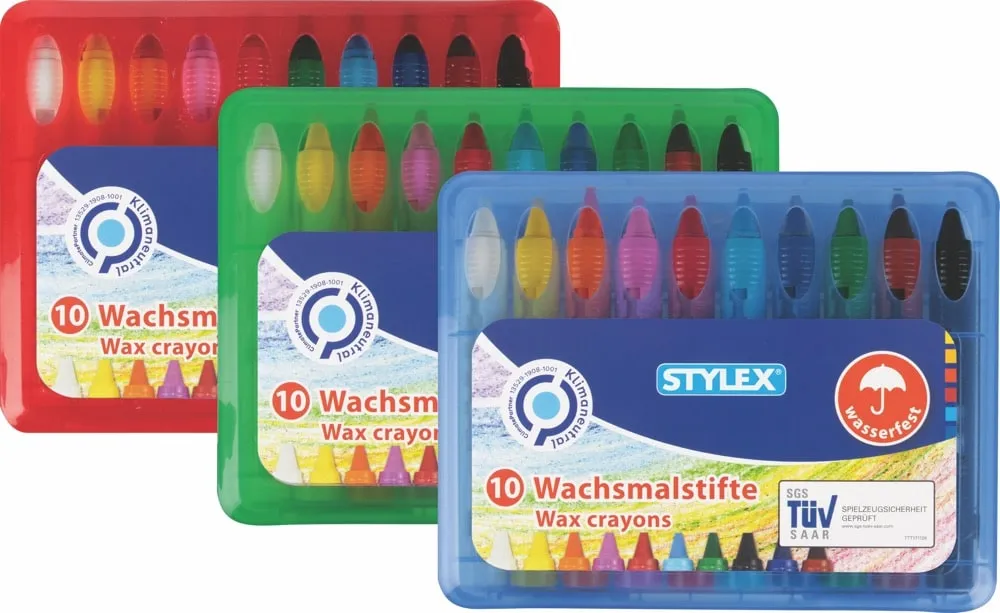 Wachsmalstifte wasserfest 10 Stück
