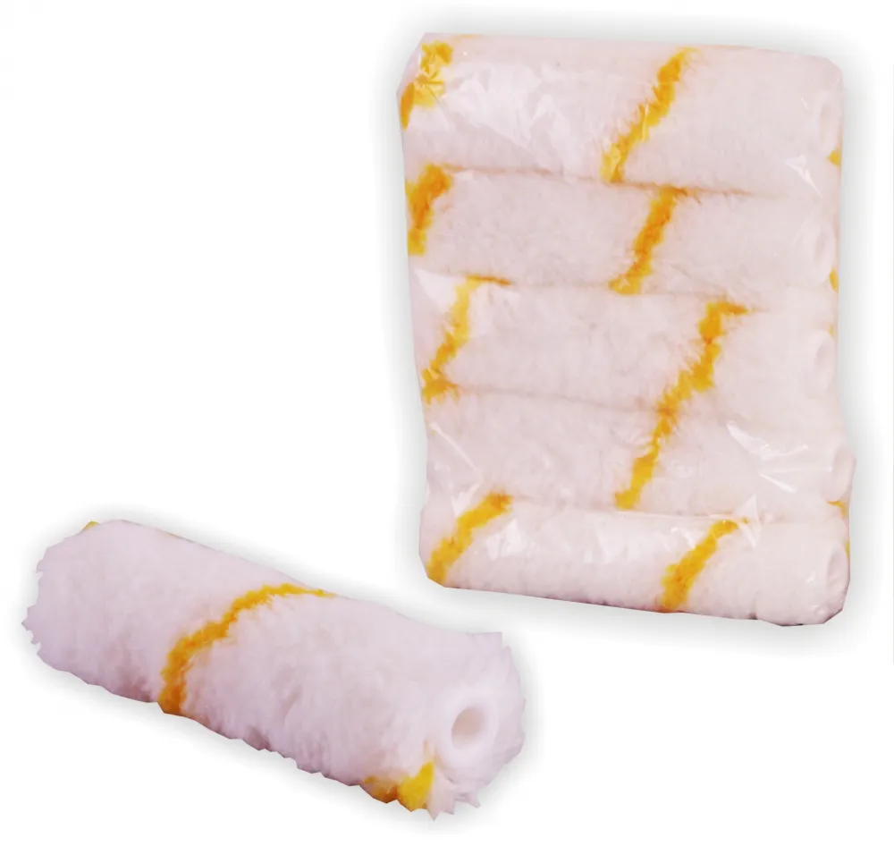 Walze Ø 17, 6mm/10cm, 5er Pack Polyester Gelbfaden 11mm