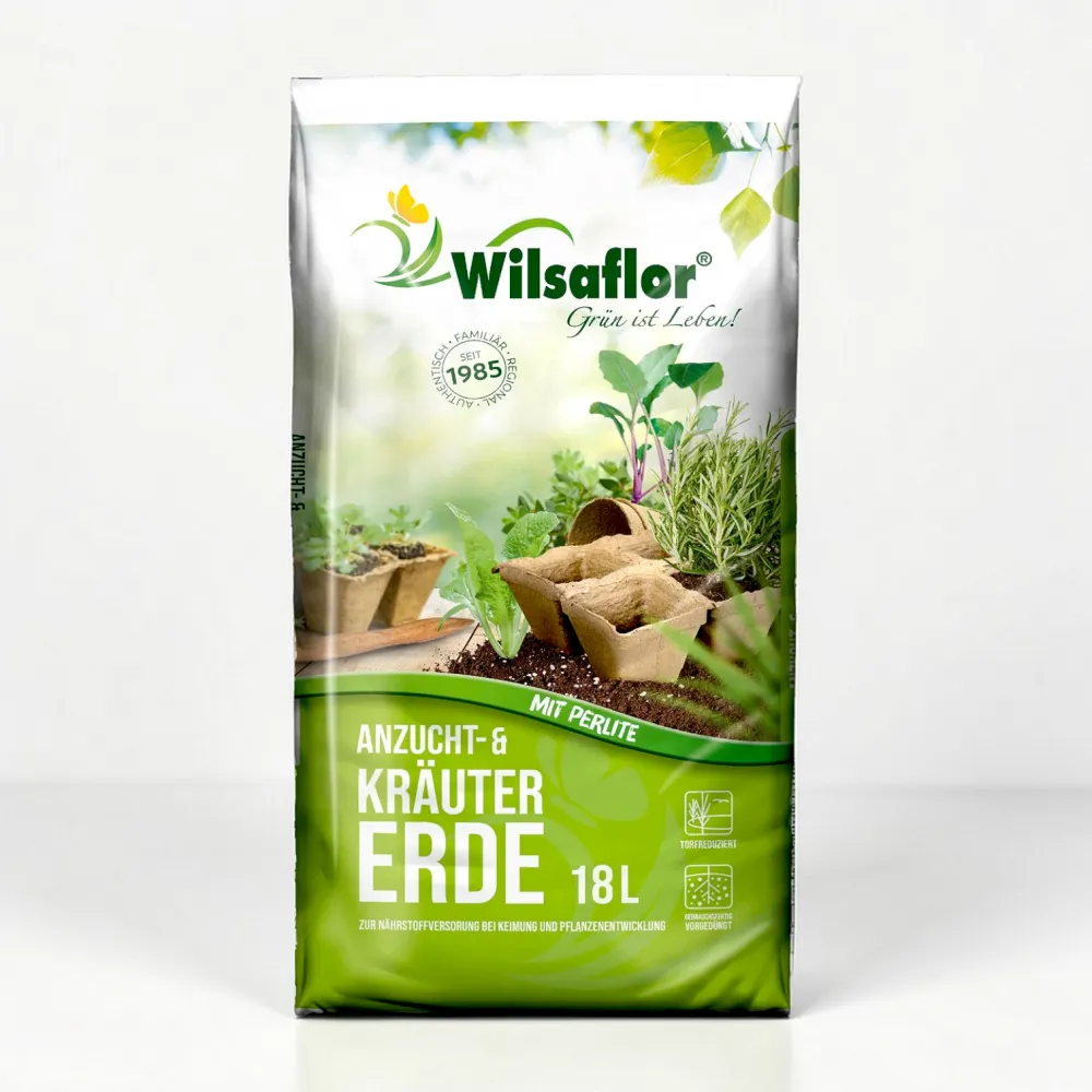 Wilsaflor® Anzuchterde Kräutererde Perlite 18/ 36/ 54 Liter