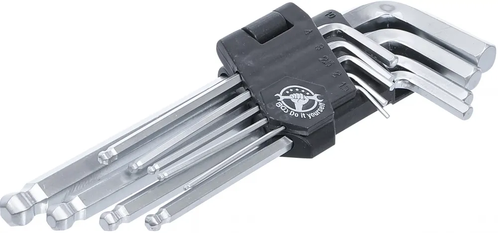 Winkelschlüssel-Satz Innensechskant Kugelkopf 1,5-10mm 9-tlg