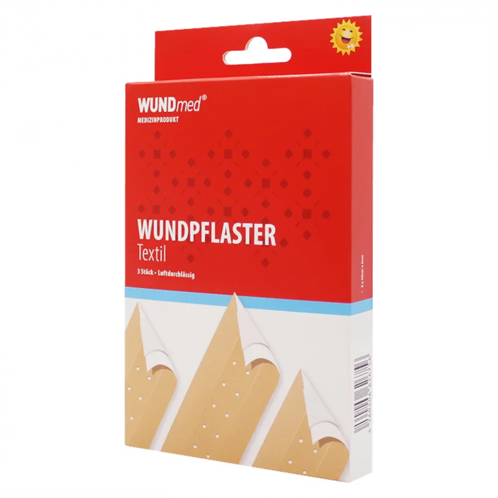 Wundpflaster Textil, 3x0,5 mx6 cm
