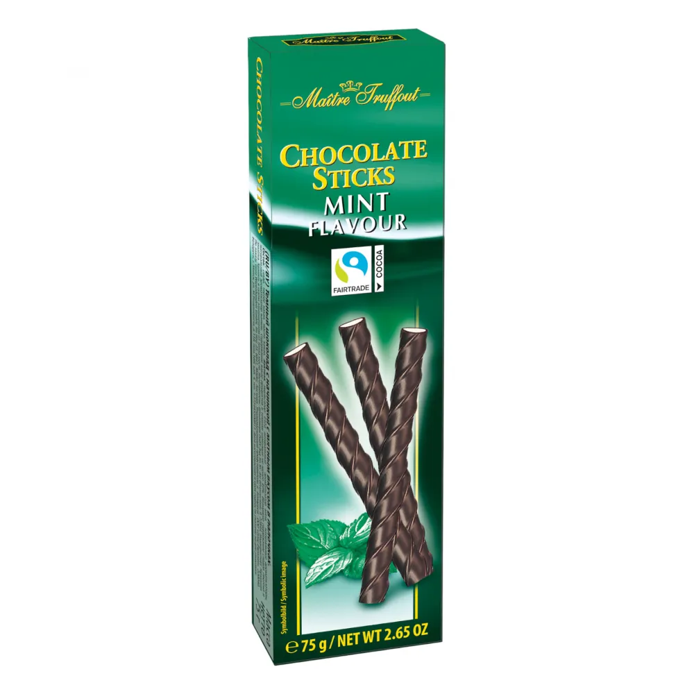 Zartbitterschokoladesticks Minze 75g