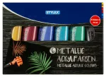 Acrylfarbe metallic 6 Tuben à 75 ml *NEU*