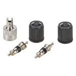 Autoventileinsätze 2 Stück mit Ventilkappen und Schraubwerkzeug