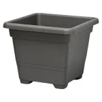 Blumentopf viereckig 18-54cm Anthrazit / Terracotta