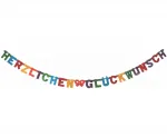 Buchstabenkette Herzlichen Glückwunsch