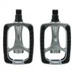City-/Trekking Pedale mit rutschfester Trittfläche Aluminium Rahmen mit Gummiblock mit Reflektoren