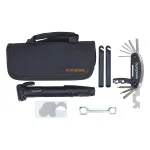 Fahrrad Reparatur-Set mit Minipumpe mit Klettverschluss- Rahmenhalterung