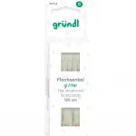 Flachsenkel Glitter 120cm schwarz