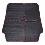 Fussmatten-Set Gummi 4tlg. rot