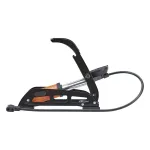 Fußpumpe für alle Ventilarten mit Manometer 7 bar Aluminium