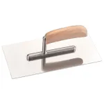 Glättekelle Edelstahl 270x130 mm Holzgriff