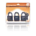 gleichschließende Vorhangschlösser 3-tlg.