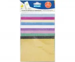 Glitzerpapier selbstklebend 10 Bogen