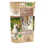 Kaninchenohren mit Fell, 7 Stück 100g