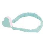 Kettenschloss L: 65 cm türkis mit Herz-Verschluss