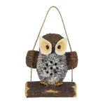 LED Solar Eula auf Schaukel 14x8x17cm