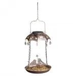 LED Solar Vogelfutterstation 19x19x49cm