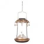 LED Solar Vogelfutterstation 19x19x49cm