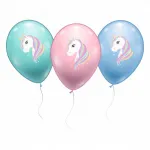 Luftballons Einhorn 6 Stück