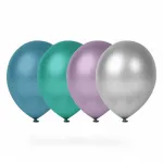Luftballons Metallic 4er Beutel