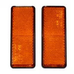 Reflektor eckig orange 2er-Set zum Ankleben