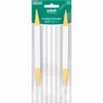 Rundstricknadeln, 12,00 mm, 80 cm weiß-gelb