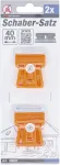 Schaber-Satz 40 mm 2-tlg.