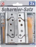 Scharnier-Satz | Edelstahl | für platzsparenden Einbau | 100 x 50 mm | 2-tlg.
