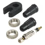 Sclaverand Ventileinsätze 2 Stück mit Ventilkappen Felgenmuttern und Schraubwerkzeug