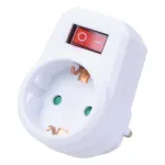 Steckdose mit Schalter TÜV/GS