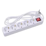 Steckerleiste, 5er, mit Schalt