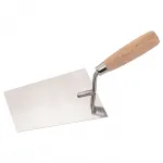 Stukkateurkelle 160 mm Holzgriff rostfrei