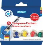 Temperafarben 6 Tuben à 19 ml