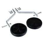 Universal-Stützräder für 16 bis 20 Kunststoffräder mit Vollgummireifen und Befestigungsteilen