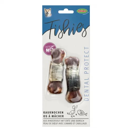 FishiesKauknochengepresst Ente&Fisch umwickelt 90g 90g